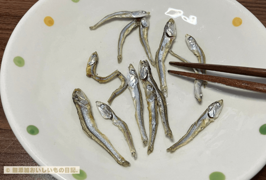 ヤマキ　塩無添加　瀬戸内産　食べる小魚　中身