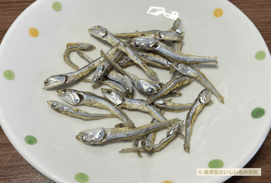 ヤマキ　塩無添加　瀬戸内産　食べる小魚　中身